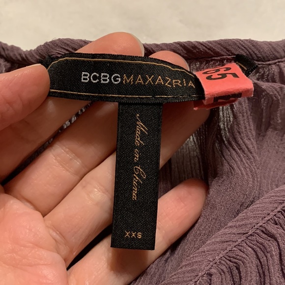 BCBG purple silk top xxs - Picture 2 of 8